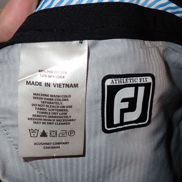 FJ FootJoy Men's Athletic Fit Performance Stretch Gold Pants Black Size 36/32 - Picture 4 of 8